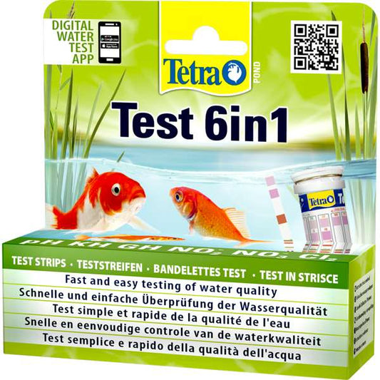 Tetra Pond Test Strip 6-In-1